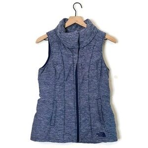 The North Face Purple White Women's Pseudio Puffer Vest Sleeveless Zip up Small